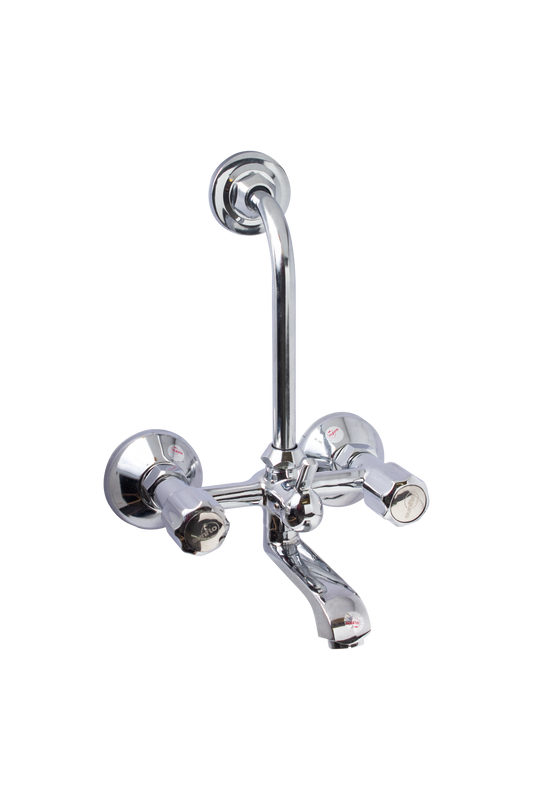 DELUXE 2 IN 1 WALL MIXER WITH BEND - SUNFLO